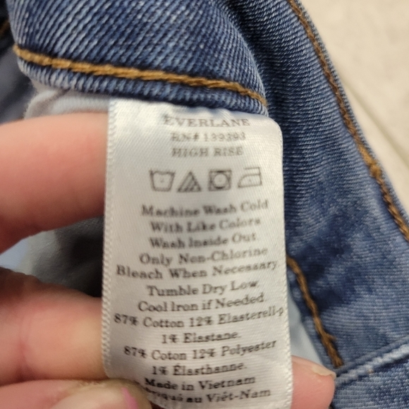 Everlane High Rise Skinny Jean Size 32 Tall Length - Picture 9 of 9